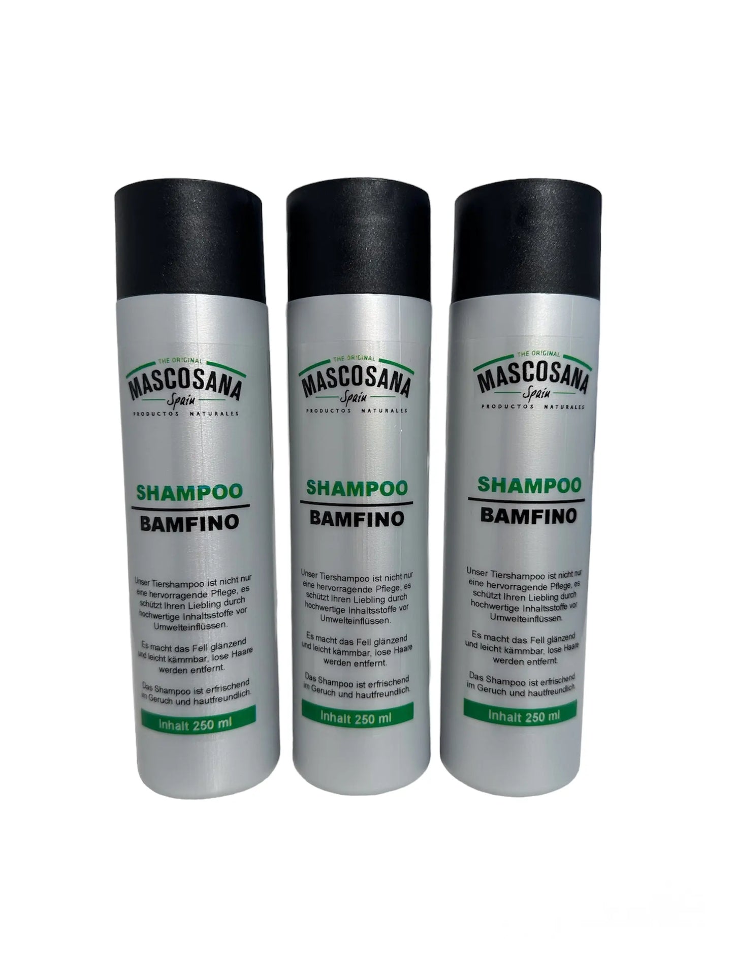Mascosana - Shampoo Bamfino für Hunde, Katzen & Pferde - 250 ml - Fellpflege - Vegan Mascosana
