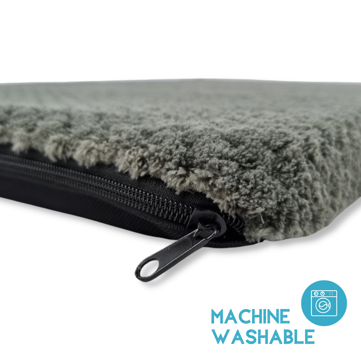 Cojín para perros Teddy - súper suave y esponjoso - Gris Jacquard
