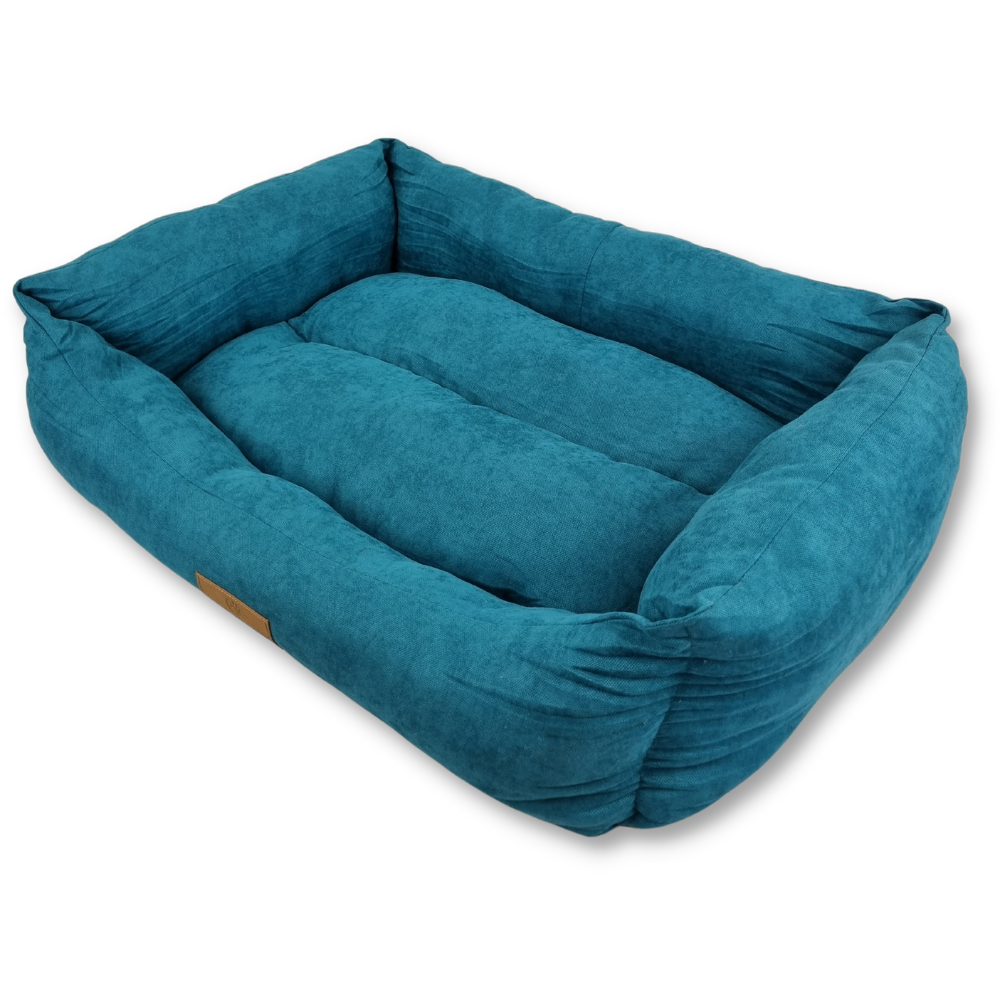 Hundebett Frida - Velvet Comfort Serie - Türkis Mascosana