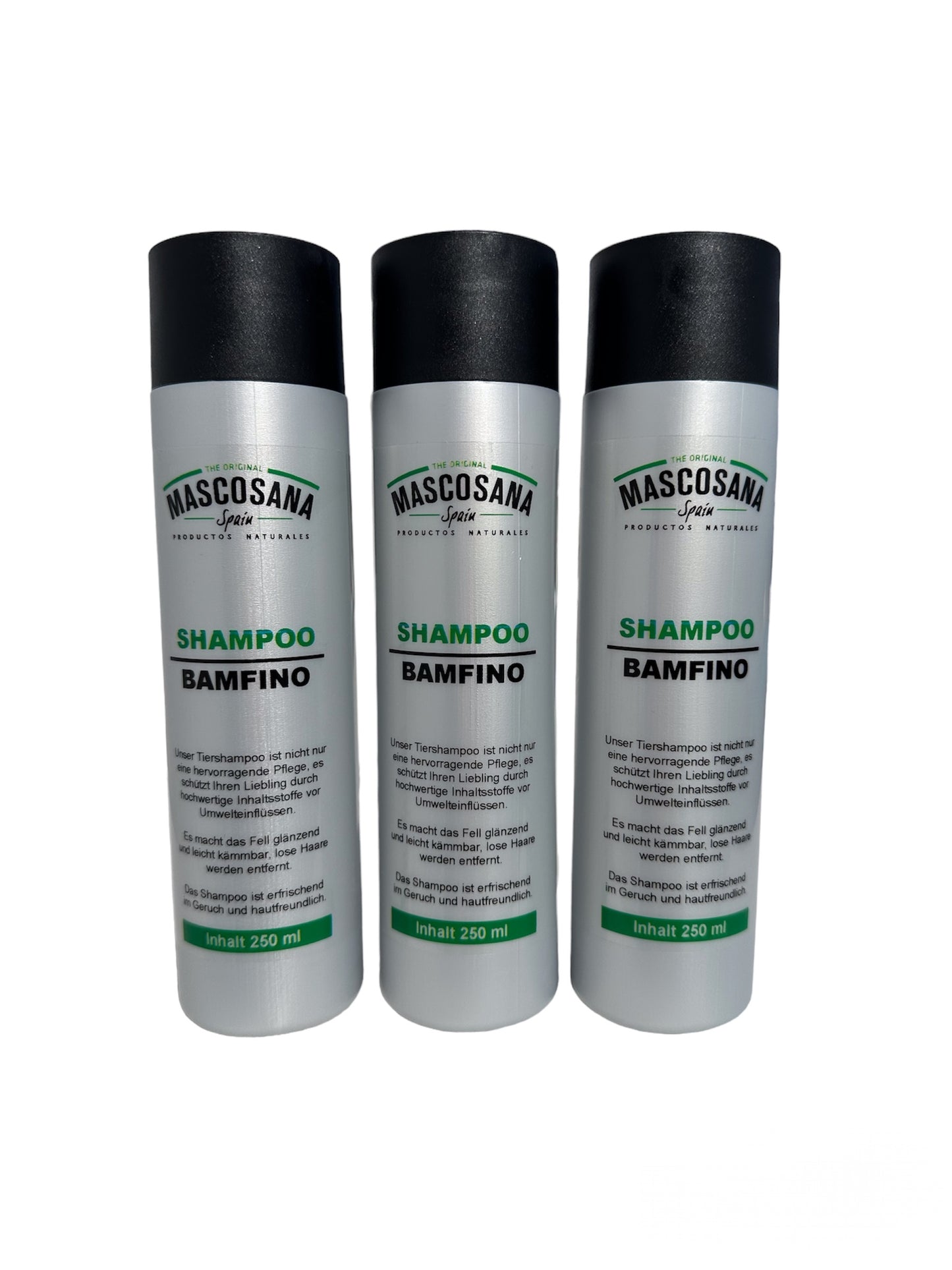 Mascosana - Shampoo Bamfino für Hunde, Katzen & Pferde - 250 ml - Fellpflege - Vegan
