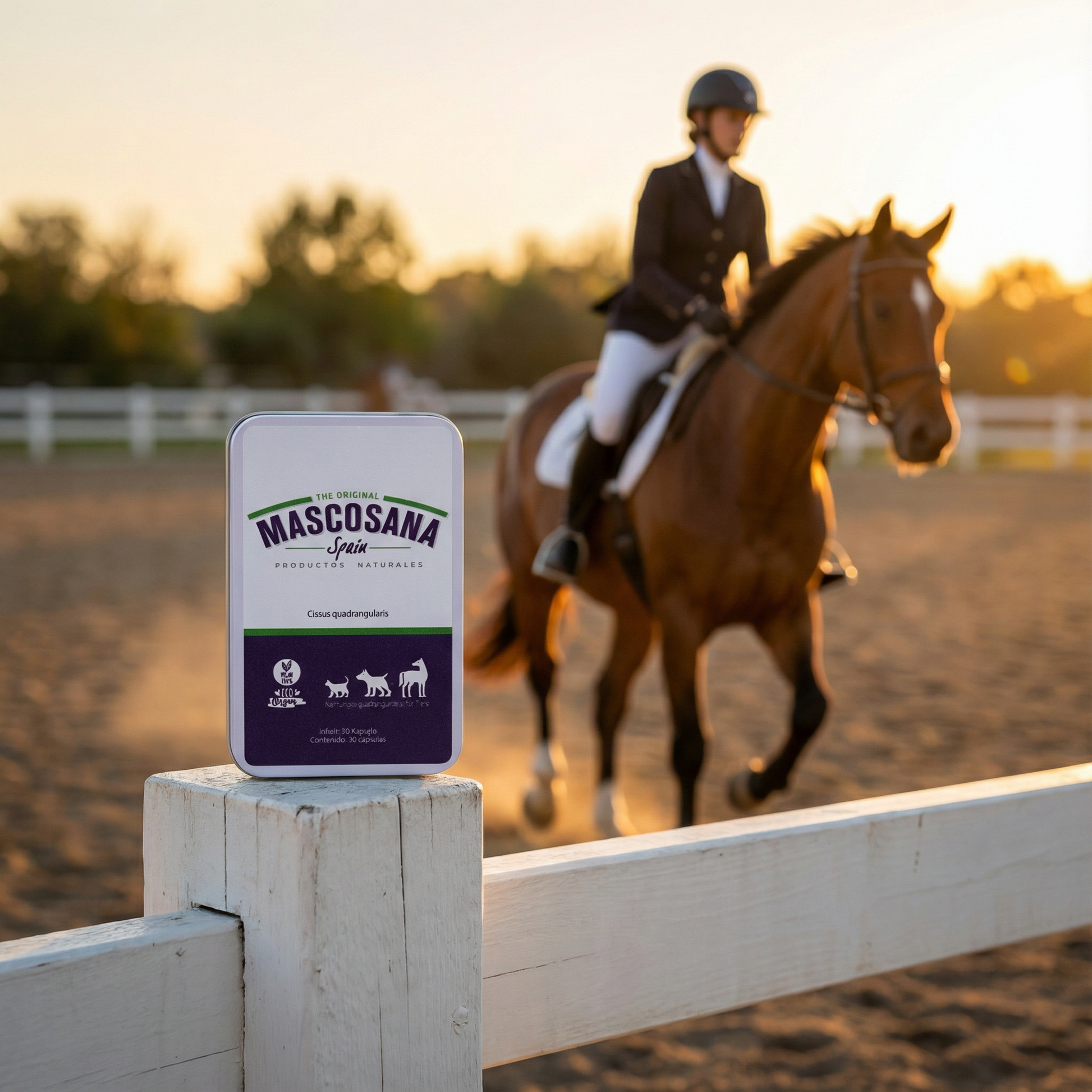 Mascosana - Cissus 3-Monats Gelenkkur für Hunde, Katzen & Pferde - 3 x 30 Kapseln Nahrungsergänzung für Gelenkschutz und Gewebeaufbau Mascosana